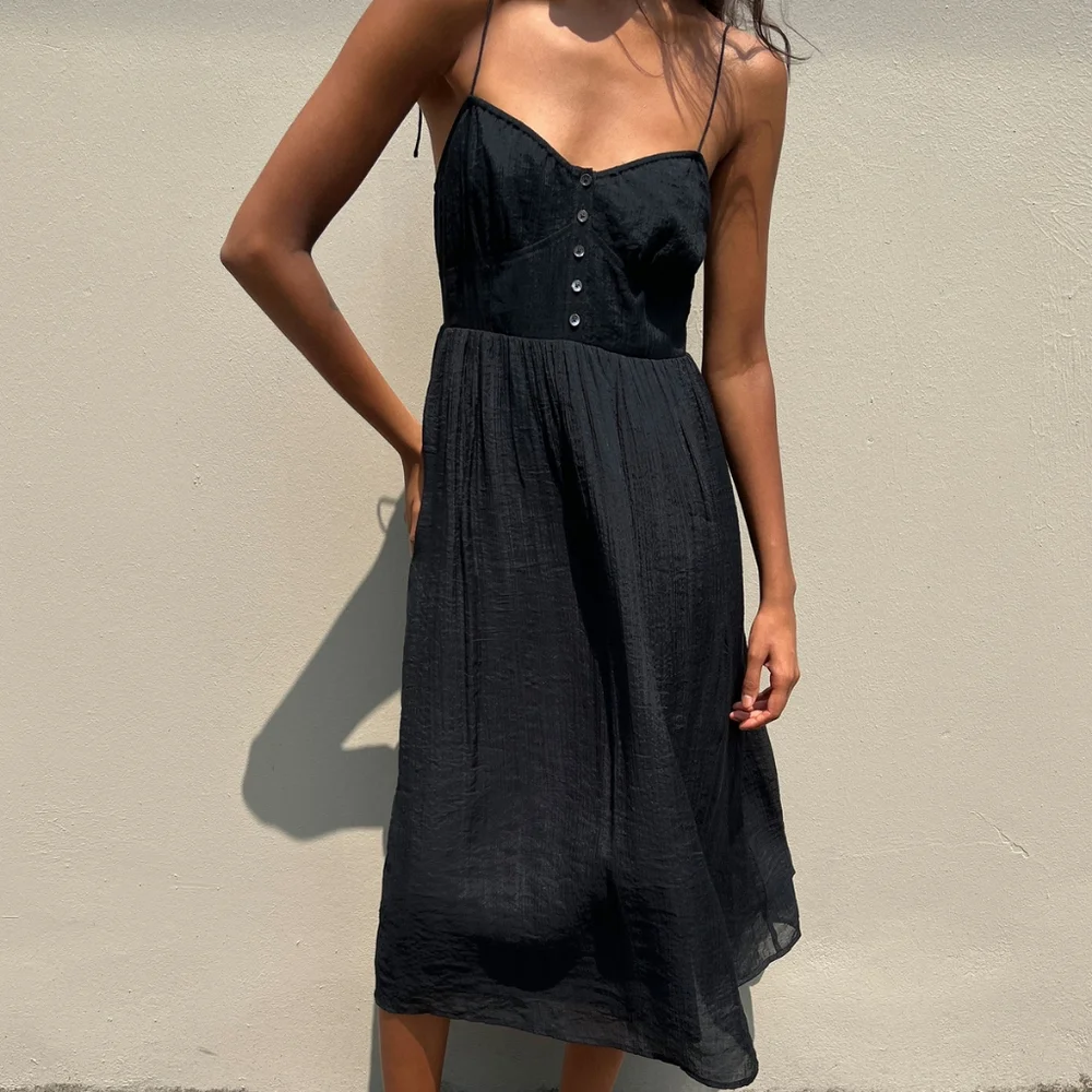 Midi viloe crinkle dress - Picture 1 of 11